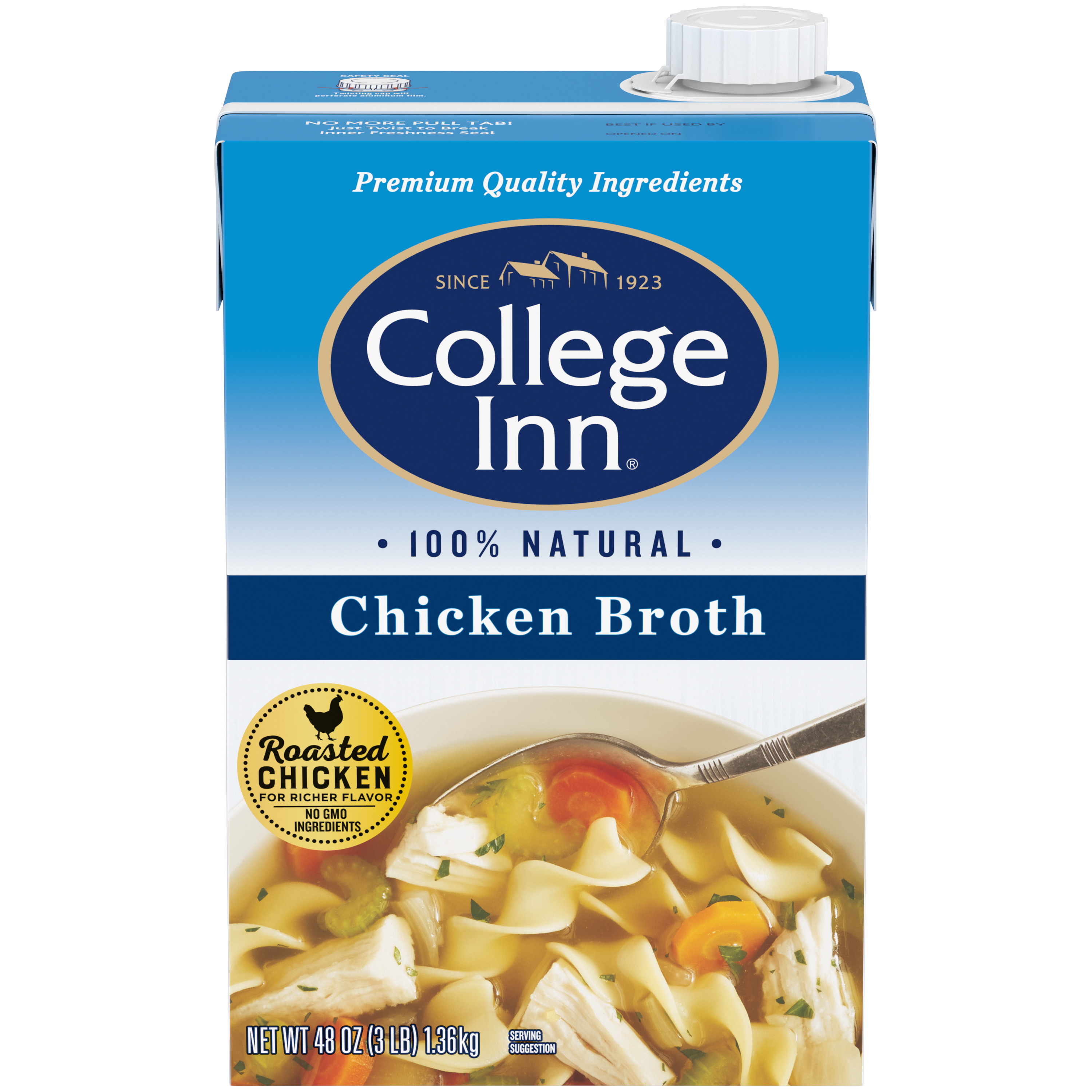 College Inn® Chicken Broth Aseptic Carton, 48 oz Del Monte Food Service